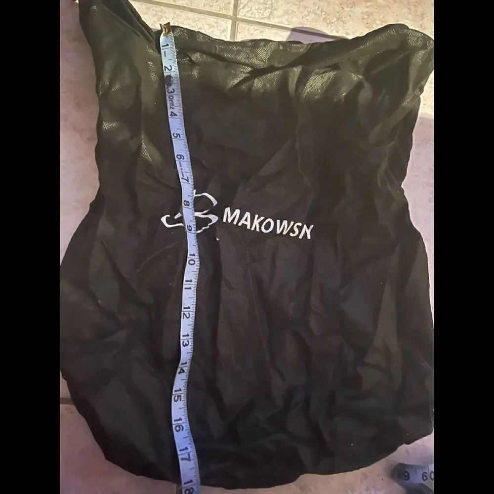 b. makowsky large dust bag purse shoes duffle handbag